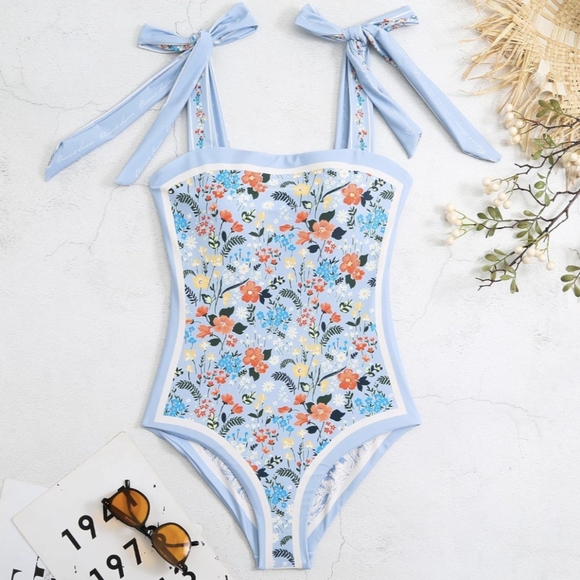 SHEIN Other - Reversible Floral Print Swimsuit